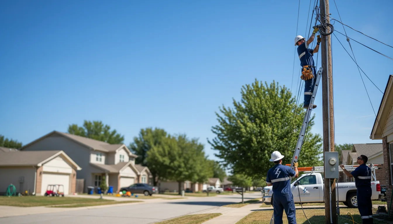 Residential electrician providing installation services in Ozona, TX